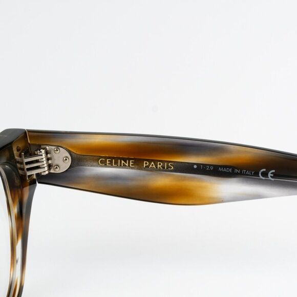 NEW Celine CL50040I 055 Striped Blue Brown Havana Women Cat Eye Eyeglasses - Picture 7 of 12